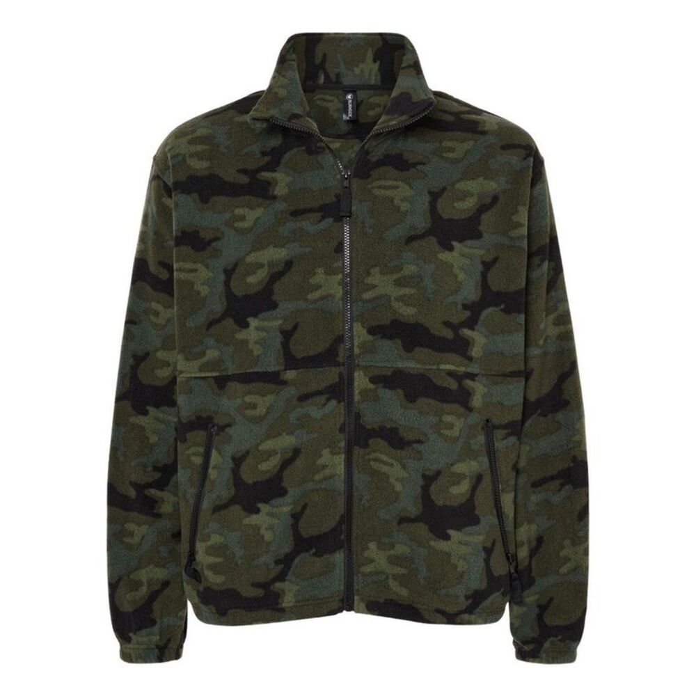 Burnside Polar Fleece Full-Zip Jacket / Green Camo